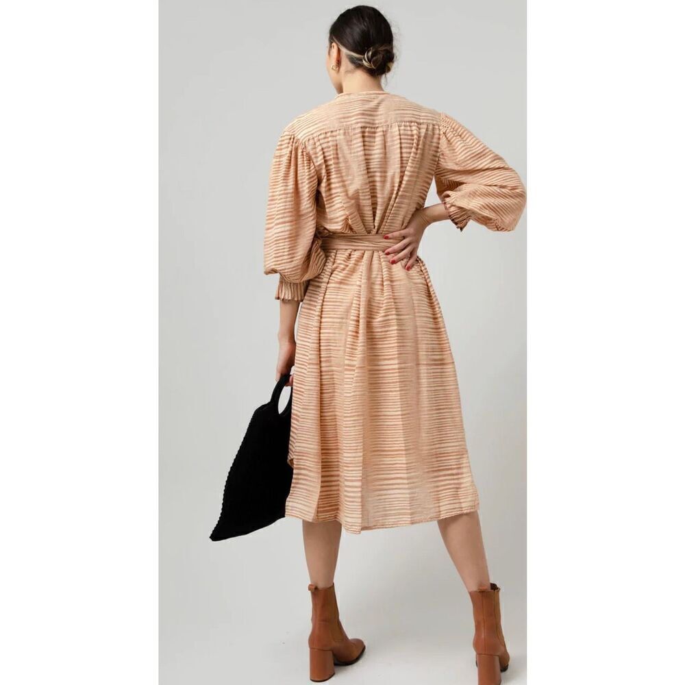 Ulla Johnson Fiora 100% Cotton Dress in Fawn NWT Size 6 - Picture 6 of 16